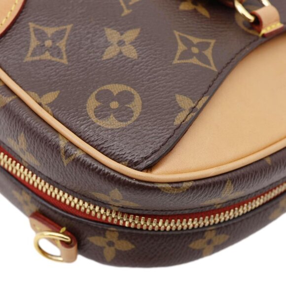 Louis Vuitton  Deauville Mini Monogram Canvas Shoulder Bag Brown - Picture 5 of 12